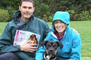 Buckley with his foster family
